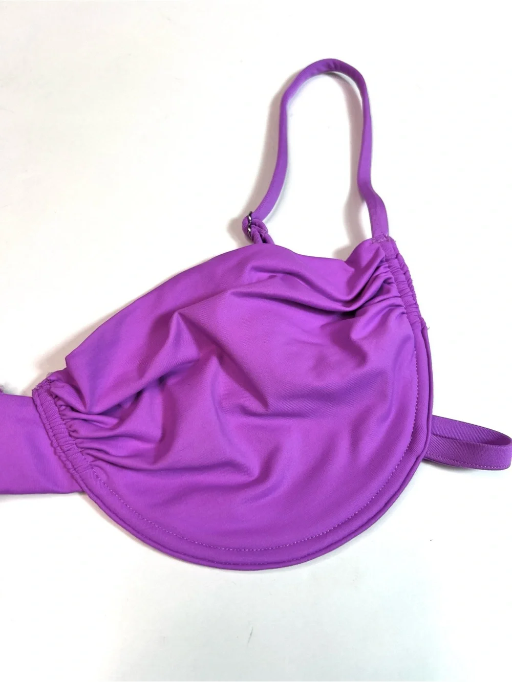 Frankies Bikinis Maggie Underwire Swim Top Purple Size Large